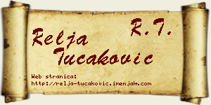 Relja Tucaković vizit kartica
